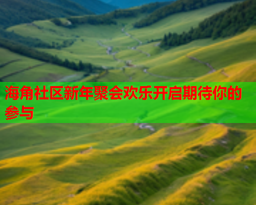 海角社区新年聚会欢乐开启期待你的参与  第2张